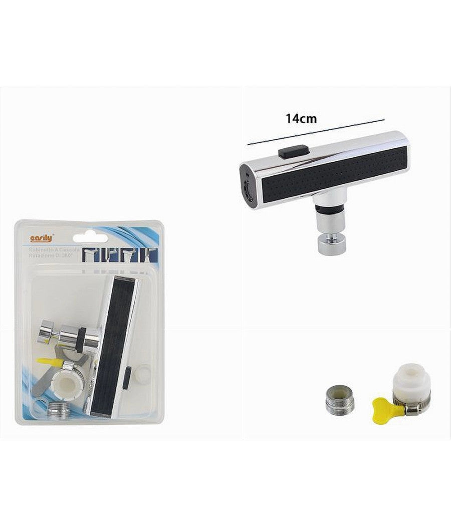 Aeratore Per Rubinetto A Cascata Girevole Multifunzione Miscelatore Cucina 87522         