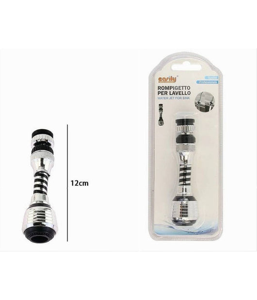 Aeratore Rompigetto Lavello Rubinetto Cucina Cromato Nero Filtro Snodato 87167         
