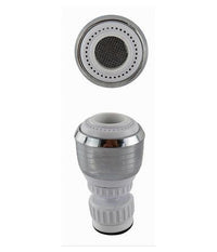 Aeratore Rompigetto Per Rubinetto Lavello Cucina Cromato Bianco Con Snodo 69267         