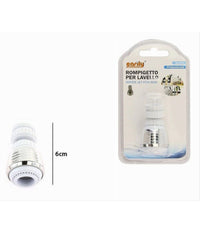 Aeratore Rompigetto Per Rubinetto Lavello Cucina Cromato Bianco Snodato 87164         