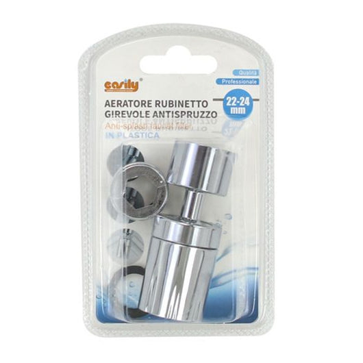 Trade Shop - Aeratore Rompigetto Prolunga Rubinetto Girevole Antispruzzo In Plastica 22-24mm 87977         