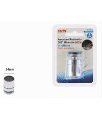 Aeratore Rompigetto Rubinetto 360° Girevole M24 Con Snodo Per Bidet Ottone 69169         