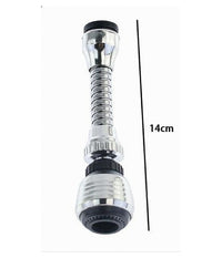 Aeratore Rompigetto Rubinetto Cucina Cromato Nero Snodato Flessibile 14cm 87158         