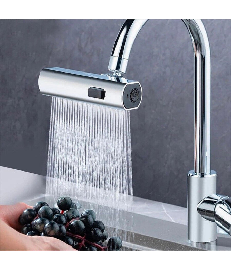Aeratore Rubinetto Cucina Rotazione 360° Prolunga Lavandino Bagno Multifunzione         