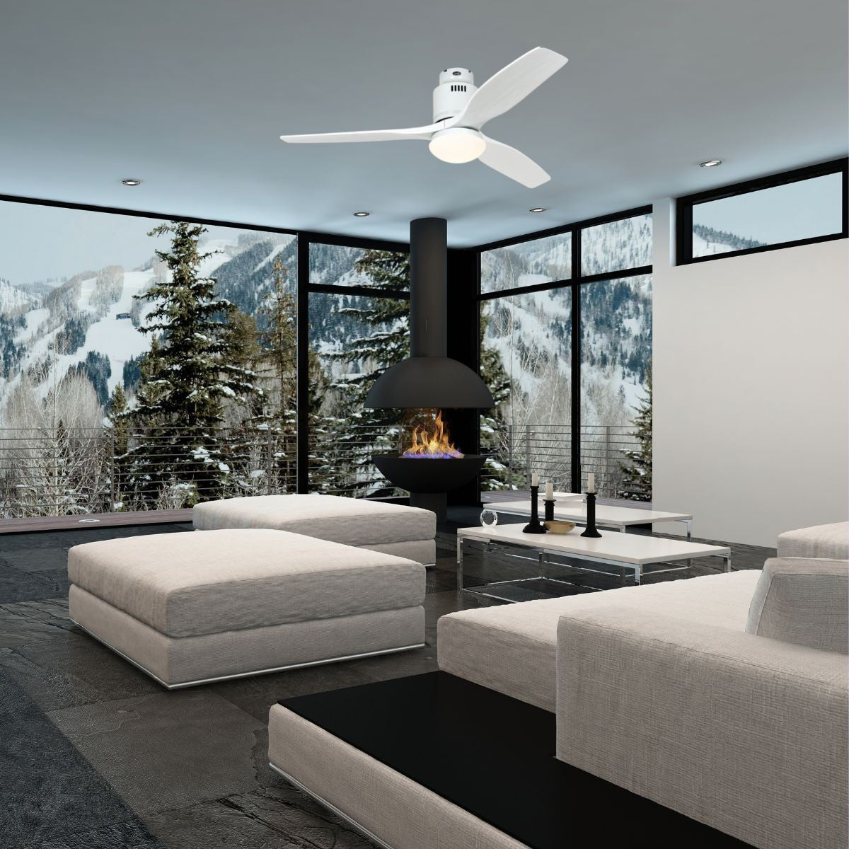 AERODYNAMIX ECO 132, Ventilatore con Luce, CasaFan