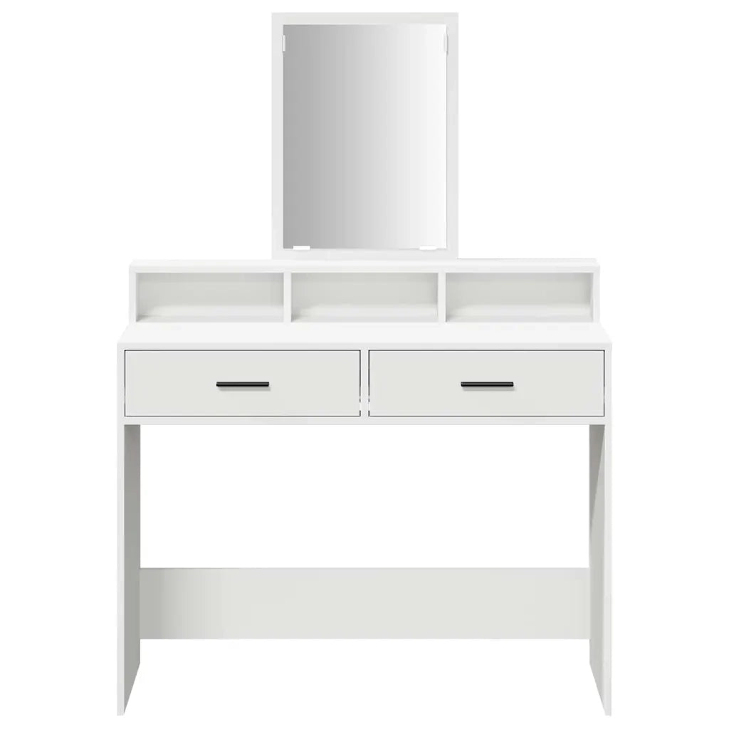 Toeletta | Tavolo da Trucco Bianco 100 x 41 x 140 cm Legno multistrato