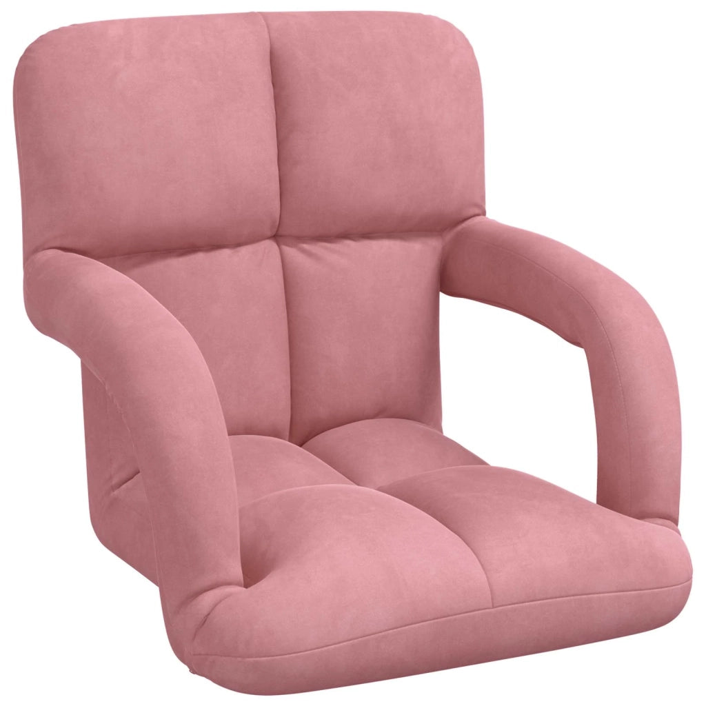 Sedia a pavimento regolabile Rosa Velluto
