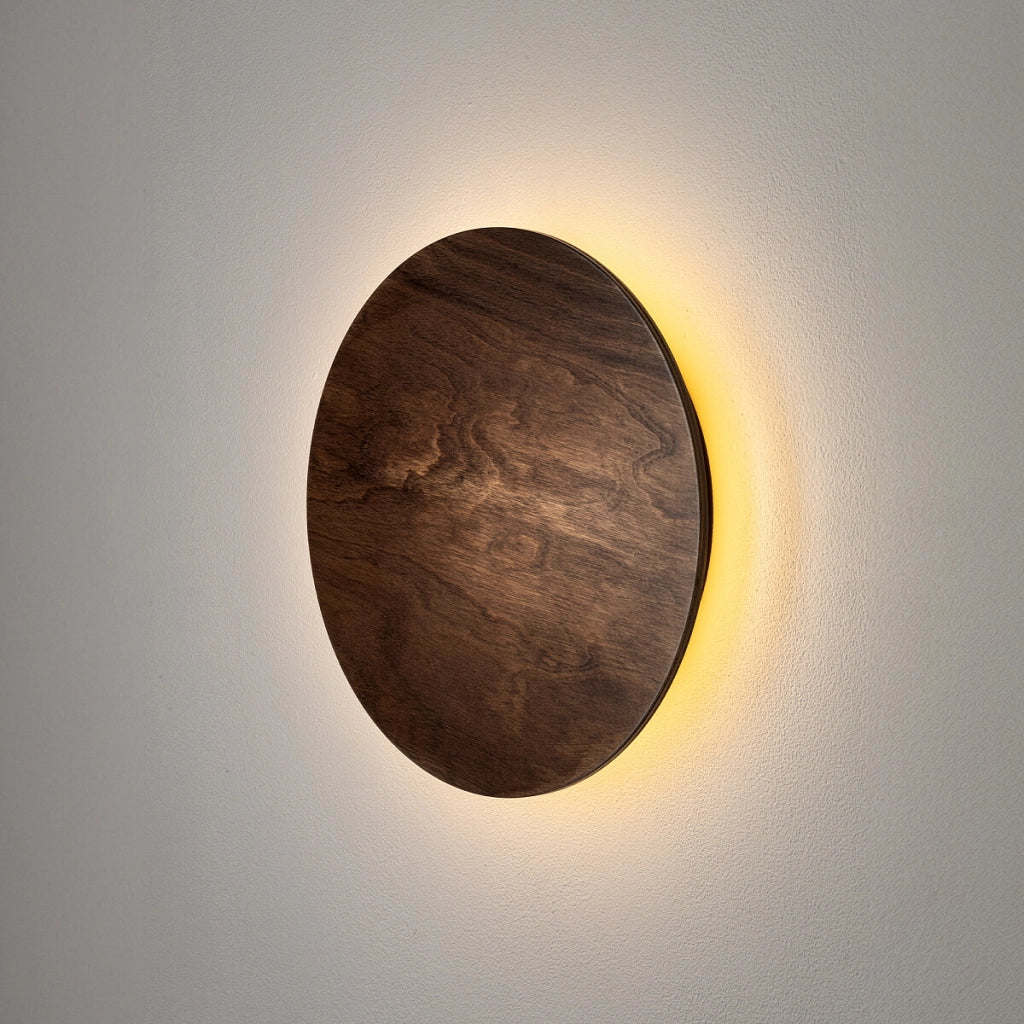 Applique tonda Ø25 legno scuro Ring Timber LED 10W Nowodvorski