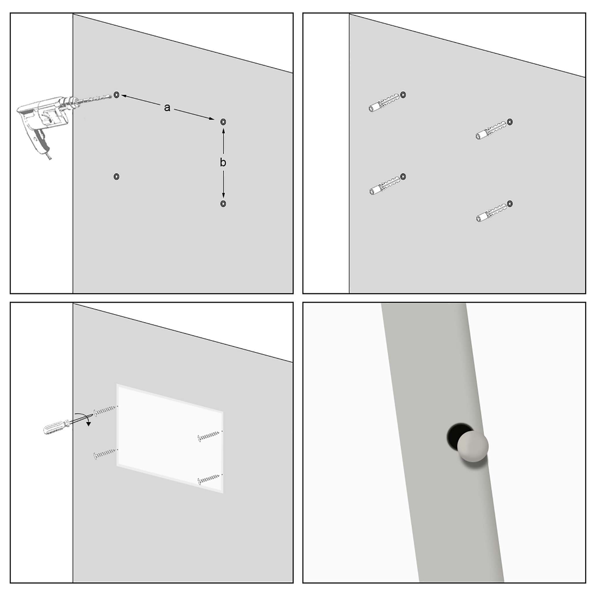 Pannello radiante a infrarossi 850W 1220x770x15 mm, Pannello elettrico per riscaldamento IR