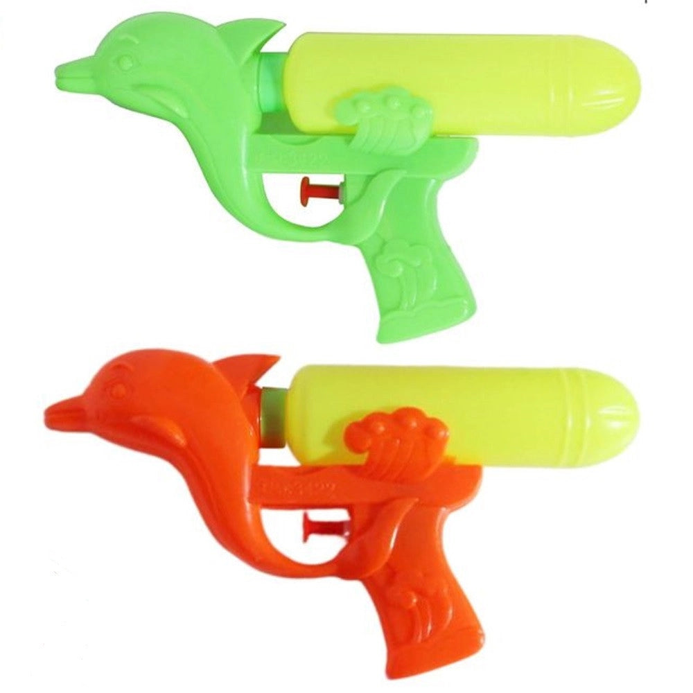 Trade Shop - Pistola Ad Acqua A Forma Di Delfino In Plastica Giocattolo Estivo Per Bambini 16cm 618556 -