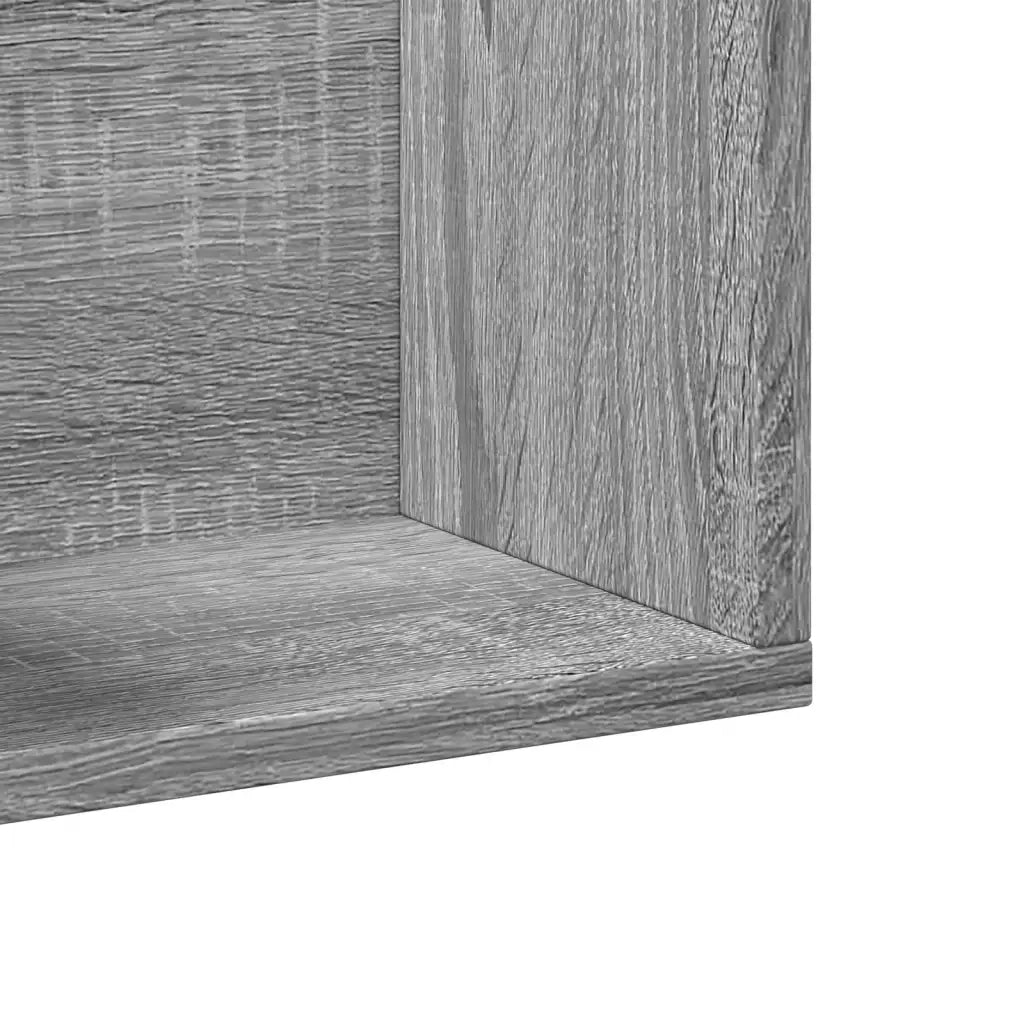 Mobili Parete 2 pz Grigio Sonoma 75x18x16,5 cm in Multistrato