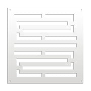 INTRICO - Pannello in PVC traforato - Parasole Misura: 98x98 cm, Colore: bianco