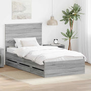 Struttura del letto con cassetto Grigio Sonoma 100 x 200 cm 3411150