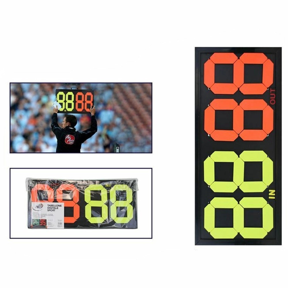 Trade Shop - Tabella Tabellone Cambi Partita Calcio Sport Sostituzioni 4 Cifre -