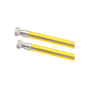 TUBO FLESSIBILE IN ACCIAIO PER GAS- FF cm 100 1/2x1/2- DEBOR- pezzi 1