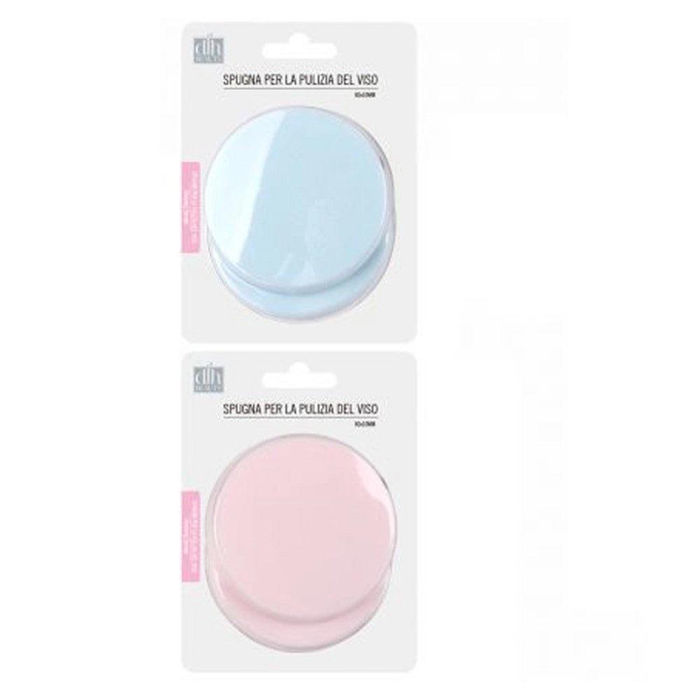 Trade Shop - 4pz Spugne Detergenti Per Pulizia Viso Make Up Dischetti Struccanti Morbidi 80mm -