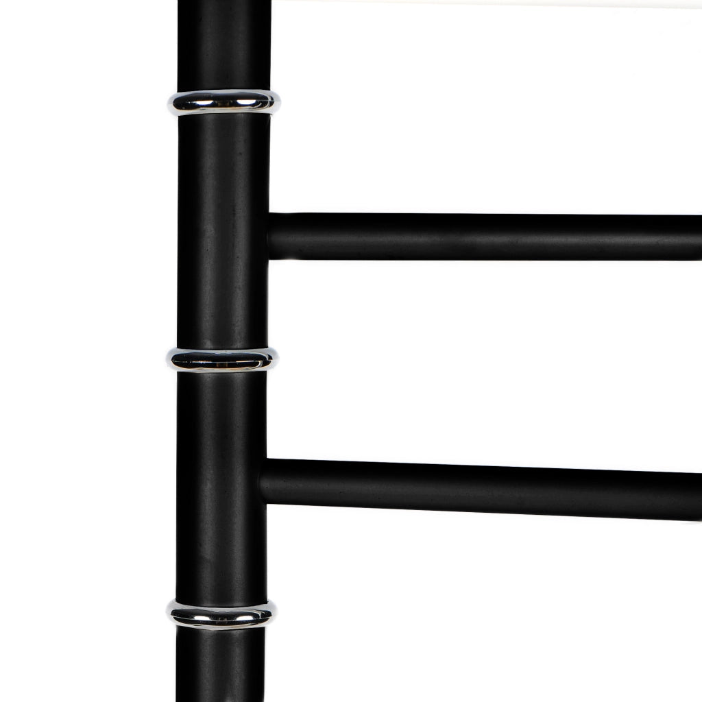 Piantana In Acciaio Inox Porta Asciugamani Da Terra 3 Bracci Girevoli 22x90 Cm Organizer Accessori Bagno Porta Stendi Salviette Bagno Moderno Elegante Stendi Indumenti  Nero