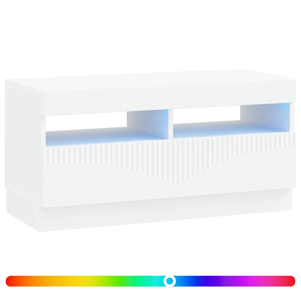 Mobile TV LED Bianco Legno ingegnerizzato 897435