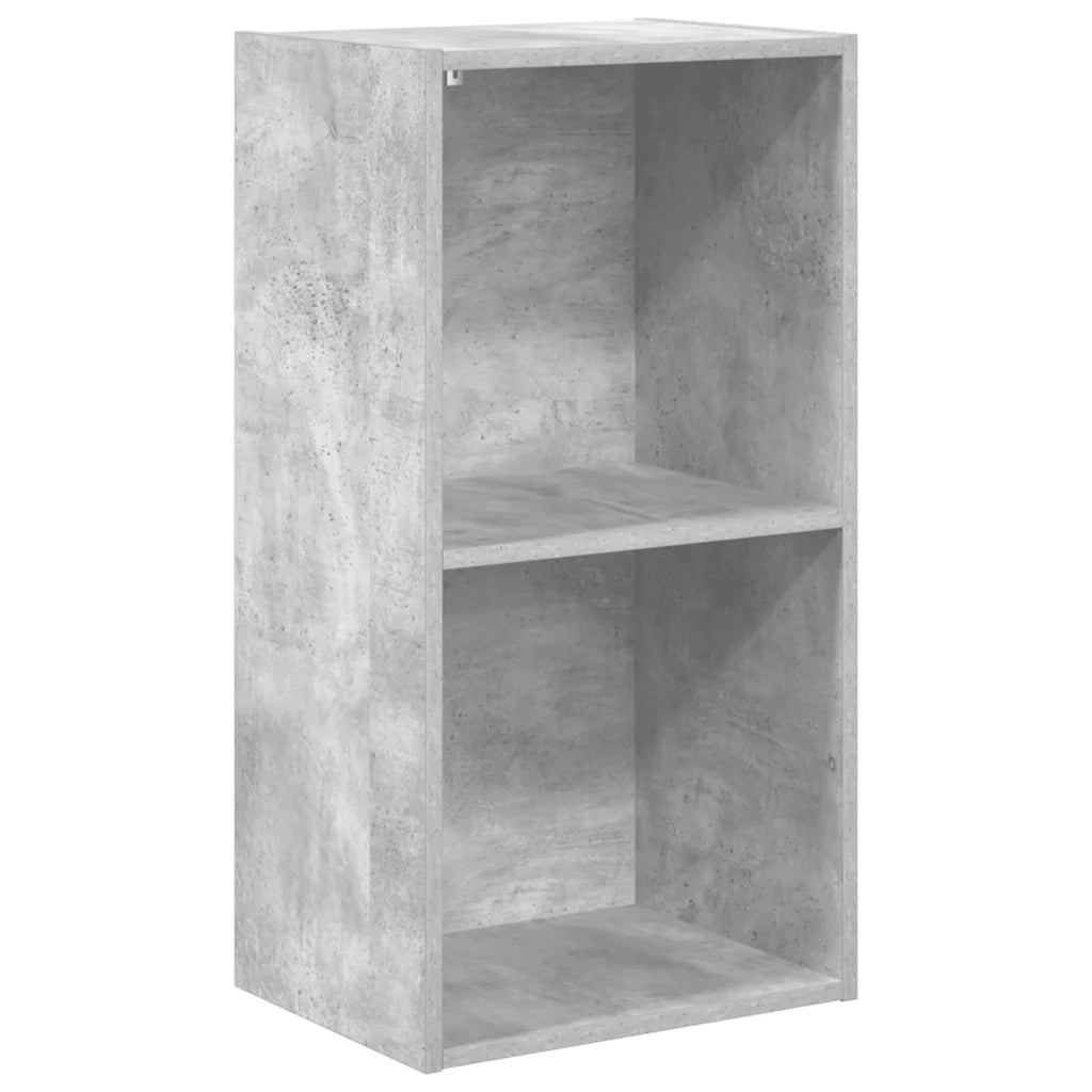 Libreria 5 Ripiani Grigio Cemento 40x30x76,5 Legno Multistrato
