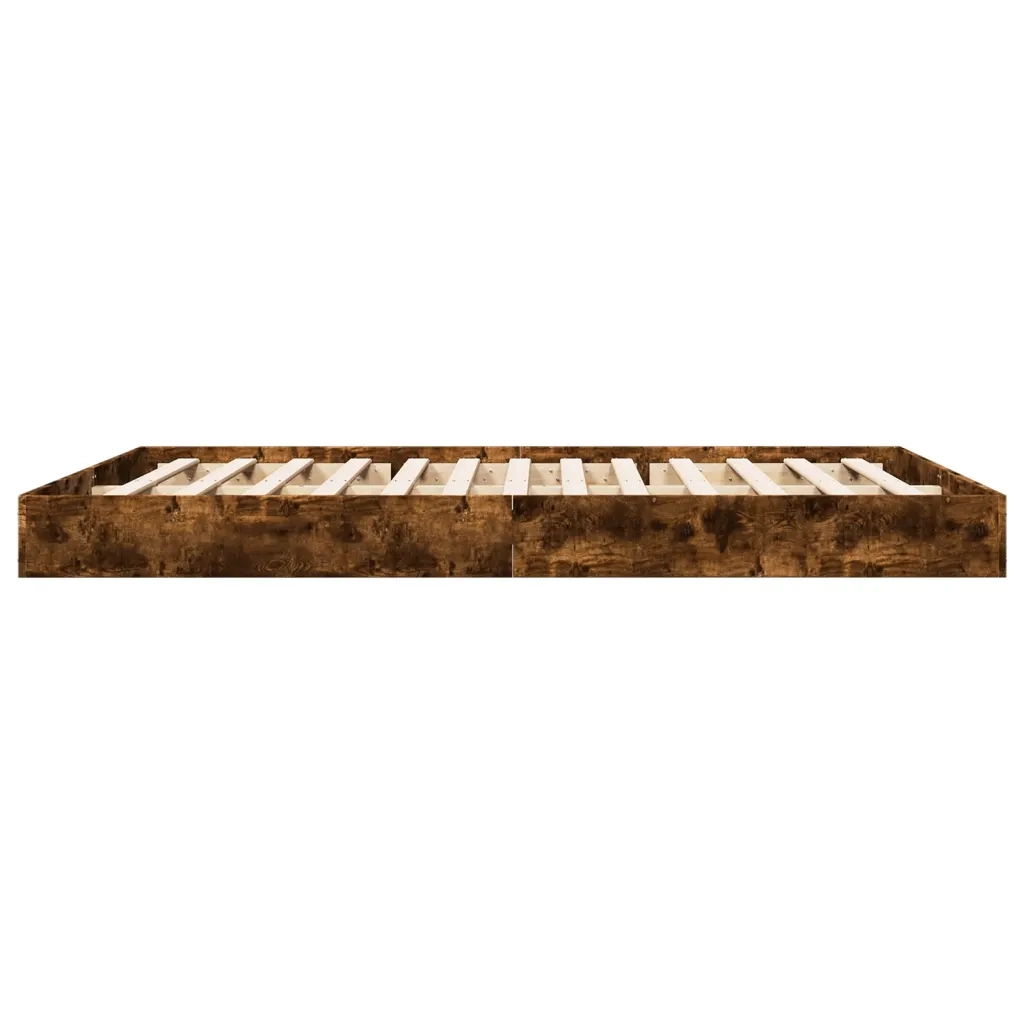 Giroletto senza Materasso Rovere Fumo 160x200 cm in Truciolato 842011