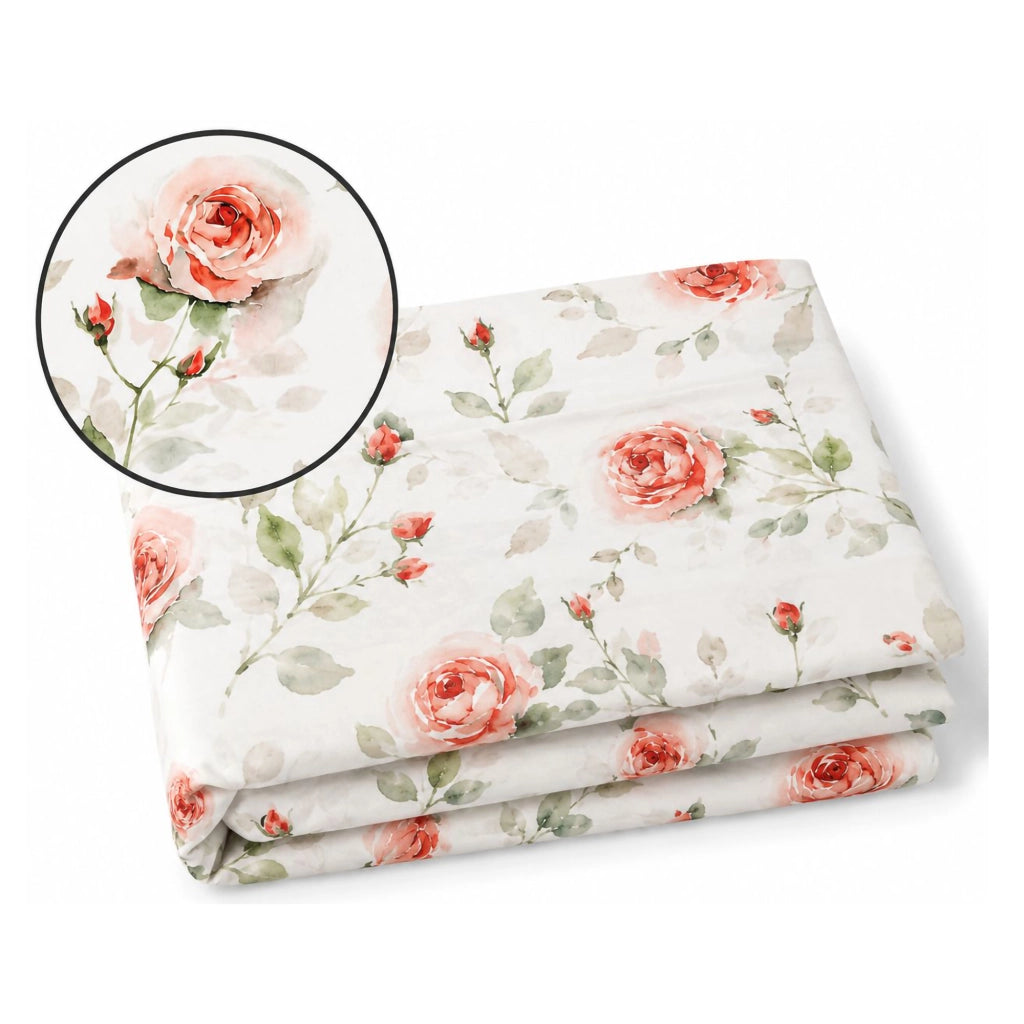 Salineso, set Completo Letto Matrimoniale in Raso, Rosso