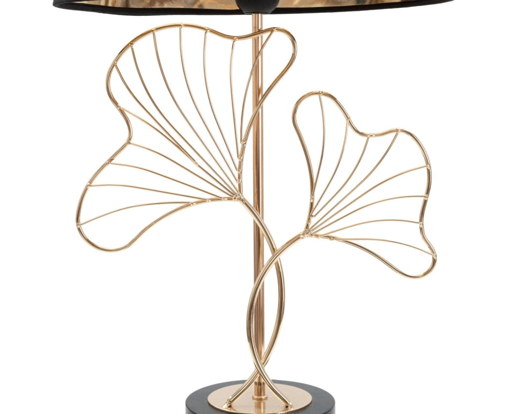 Lampada da Tavolo Leaves Ø 30x60 cm in Ferro e Poliestere