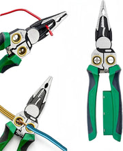 Pinza Spelafili 8 in 1 con Tester Tensione AC/DC 12–250v Pinza per Taglio 07828