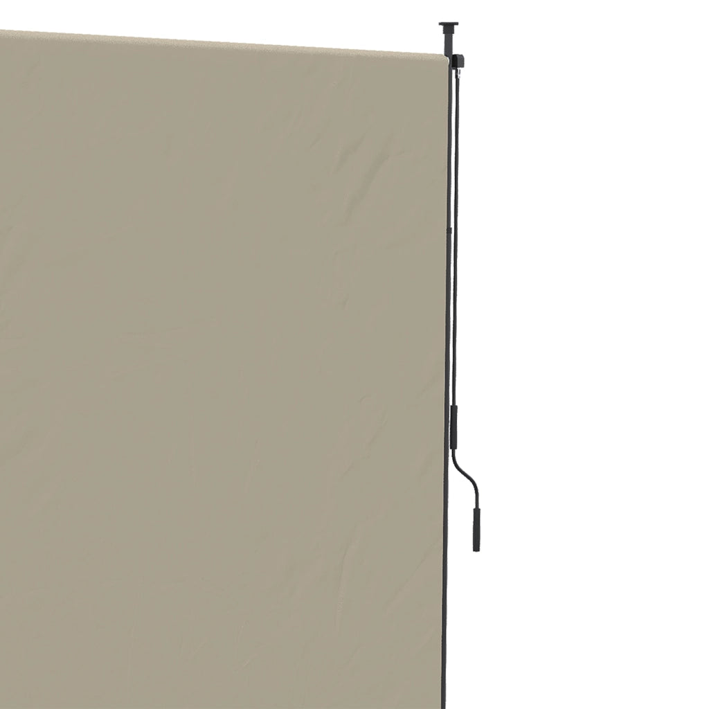 Tappone verticale 200 x 292 cm paravento retrattile parasole laterale regolabile struttura in alluminio colore sabbia per balcone e giardino