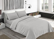 Sacco Copripiumino Piumone Letto In 100% Cotone Made Italy Vari Disegni RP - Piazza 1-2 - Bastoncino Grigio