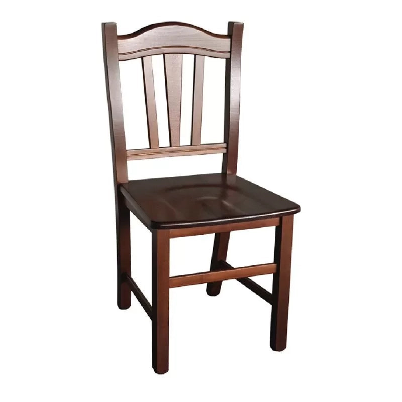 Set 2 sedie gendarme legno/noce seduta legno (591) - Mobili 2G