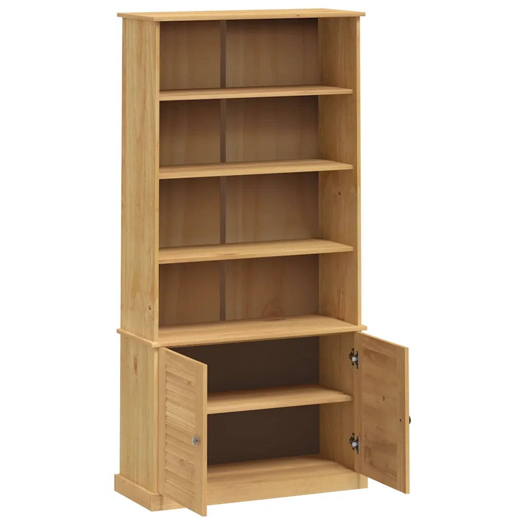 Libreria VIGO 85x35x170 cm in Legno Massello di Pino 353196