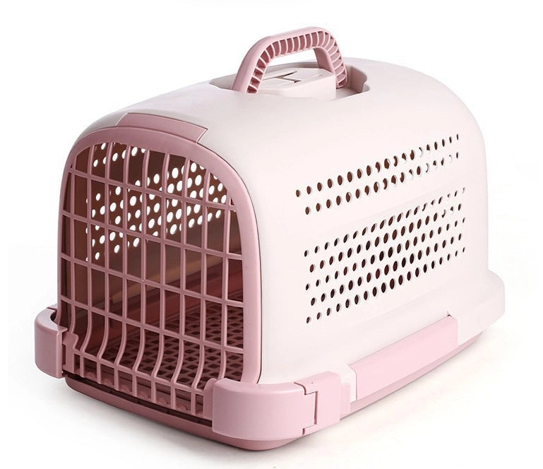 Trasportino per Animali Domestici ¨C Xylo ¨C Beige/Blu/Rosa, Ventilato, Rigido