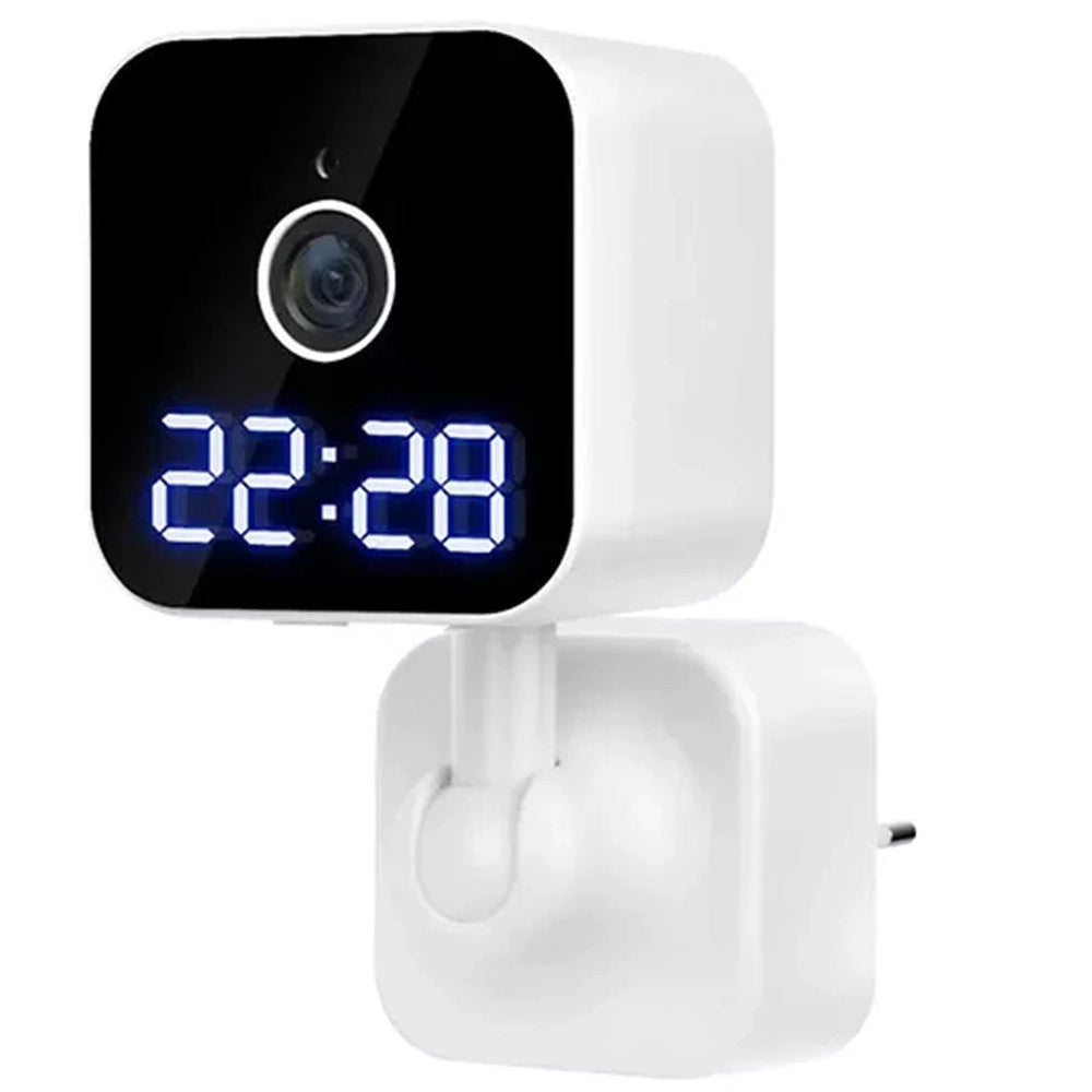 Trade Shop - Fotocamera Hd 1080p Wifi Sicurezza Ip Home Cam Visione Notturna Orologio Q-sx909 -