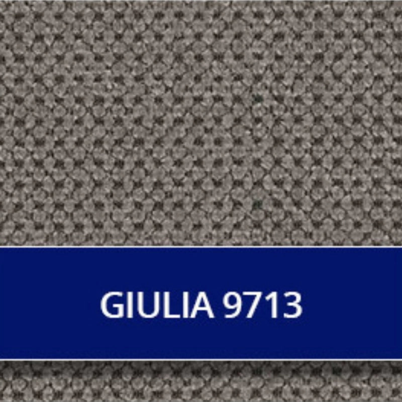 Divano recliner Boston 2 posti elettrico in tessuto giulia 9713 grigio