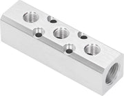 Spruzzatore Pneumatico Blocco in Alluminio - Divisore di Gas G1/2 Ingresso G1/4 Uscita 30x30mm SY30-02-3F