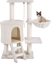 Albero per gatti - Albero da arrampicata per gatti - Giocattolo per gatti - Albero per gatti con superficie da graffiare - Albero per gatti con superficie da graffiare e arrampicata