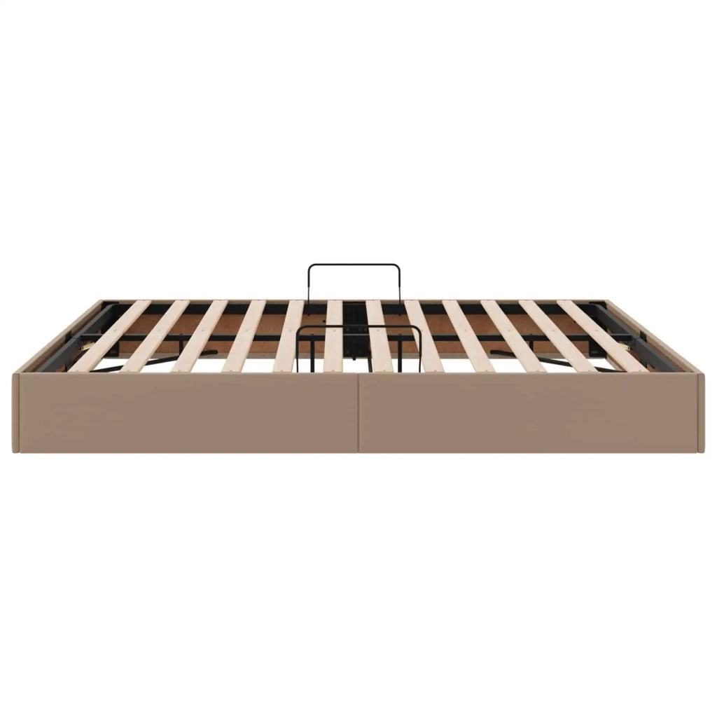 Letto ottomano Cappuccino 180 x 200 cm Pelle Sintetica 3442785