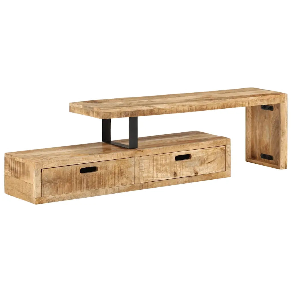 Mobile TV (118-200)x30x40 cm in legno massello di mango 351779