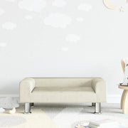 Divano per Bambini-Sofa-Divanetto Crema 70x45x26,5 cm in Velluto