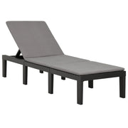 Lettino prendisole sedia a sdraio lettino prendisole letto da giardino mobili da esterno per patio con cuscino in plastica antracite 02_0012500