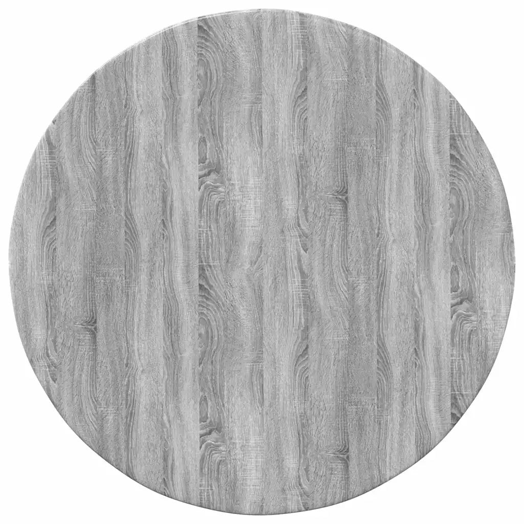 Piano del tavolo Grigio sonoma Ø 50 x 1,5 cm Legno multistrato 880397
