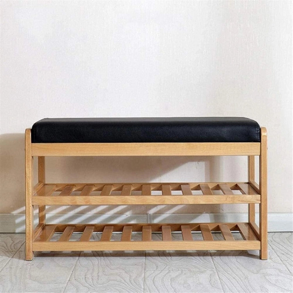 scarpiera Scarpiera per la casa Scarpiera Scarpiera in Legno Scarpiera su 2 Livelli con Cuscino del Sedile Corridoio Camera da Letto Soggiorno Scatola da Scarpe (Size : Large)