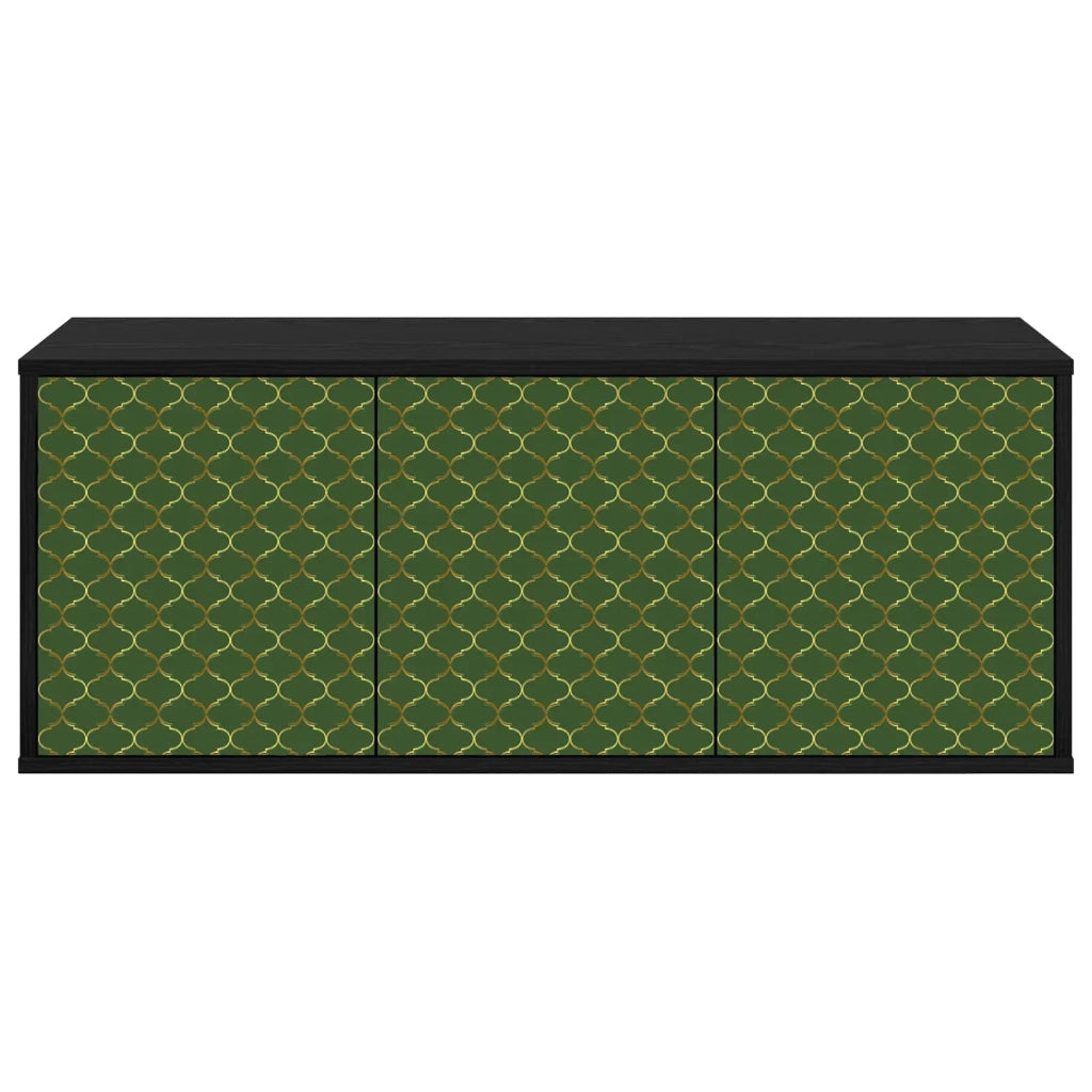 Mobile TV da Parete GELEEN 102 x 33 x 40 cm Rovere Nero 8007154