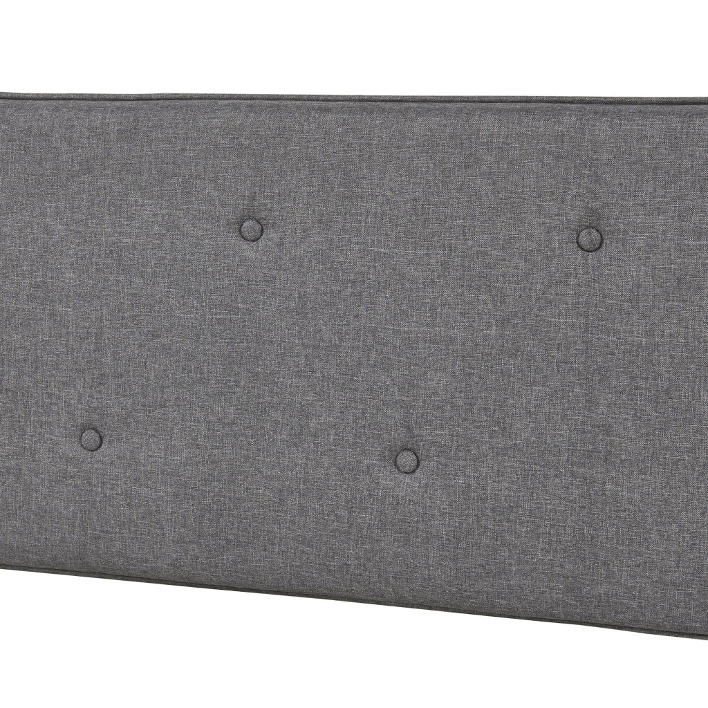 Testiera Letto Tokke Testata Imbottita da Parete 180x48 cm Grigio [en.casa]