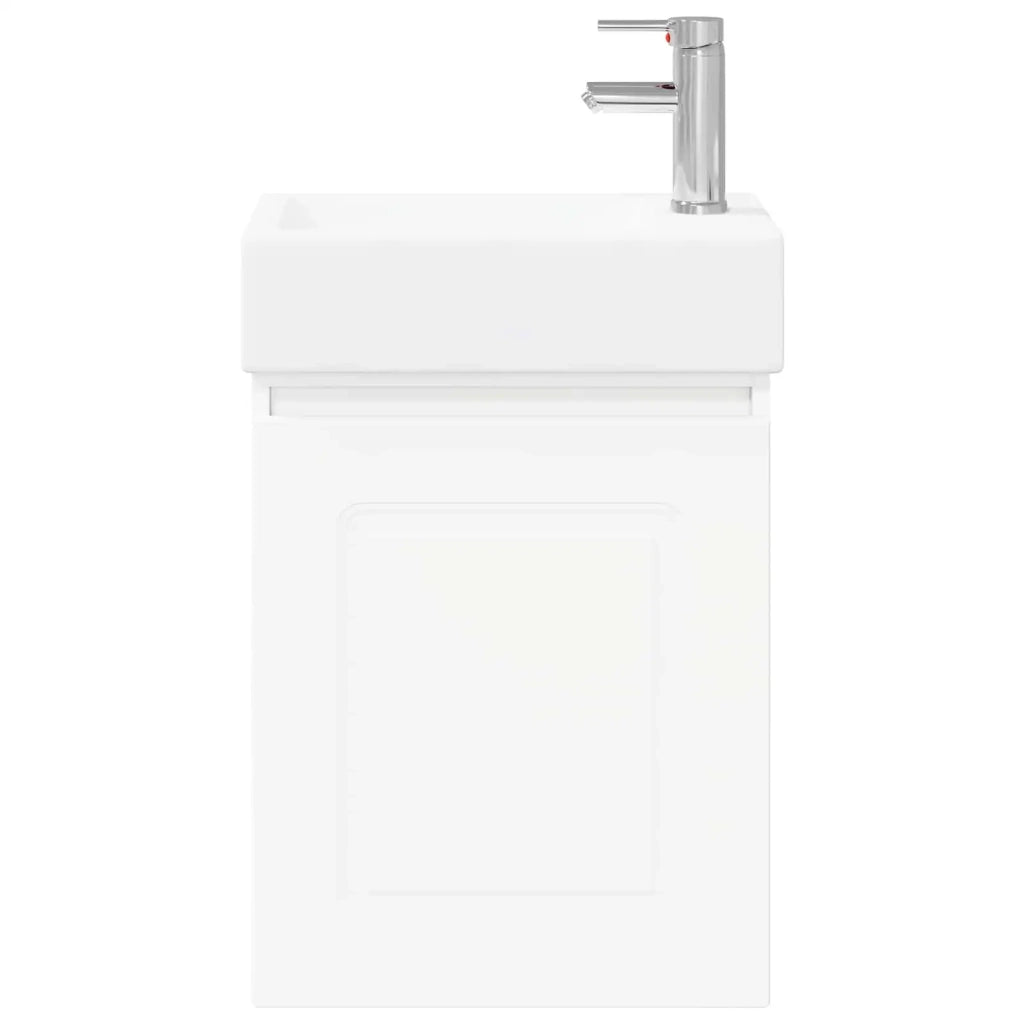 Mobile bagno con rubinetto Bianco 45,5 x 22,5 x 84 cm 889471