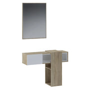 Ingresso effetto legno finitura rovere cm. H.75 x L.100 x P.31,2