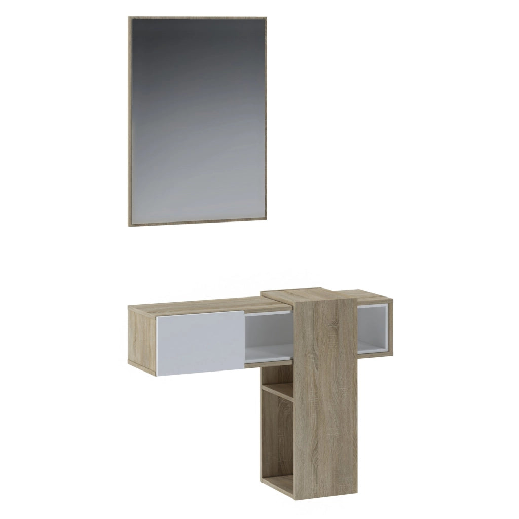 Ingresso effetto legno finitura rovere cm. H.75 x L.100 x P.31,2