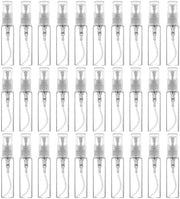 Spruzzatore di profumo 5ml - 30 pezzi - Mini flacone di spruzzo - Riciclabile - Vetro trasparente - Utile per viaggi - Flacone di profumo