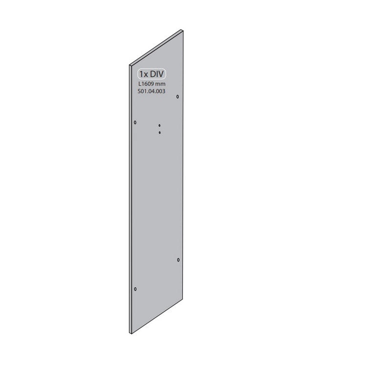 R 1xDIV L1609 mm S01.04.003 X ARMADIO SPORCO PULITO RESINA 1 ANTA 175X59X39 KIT- 1,0 pz