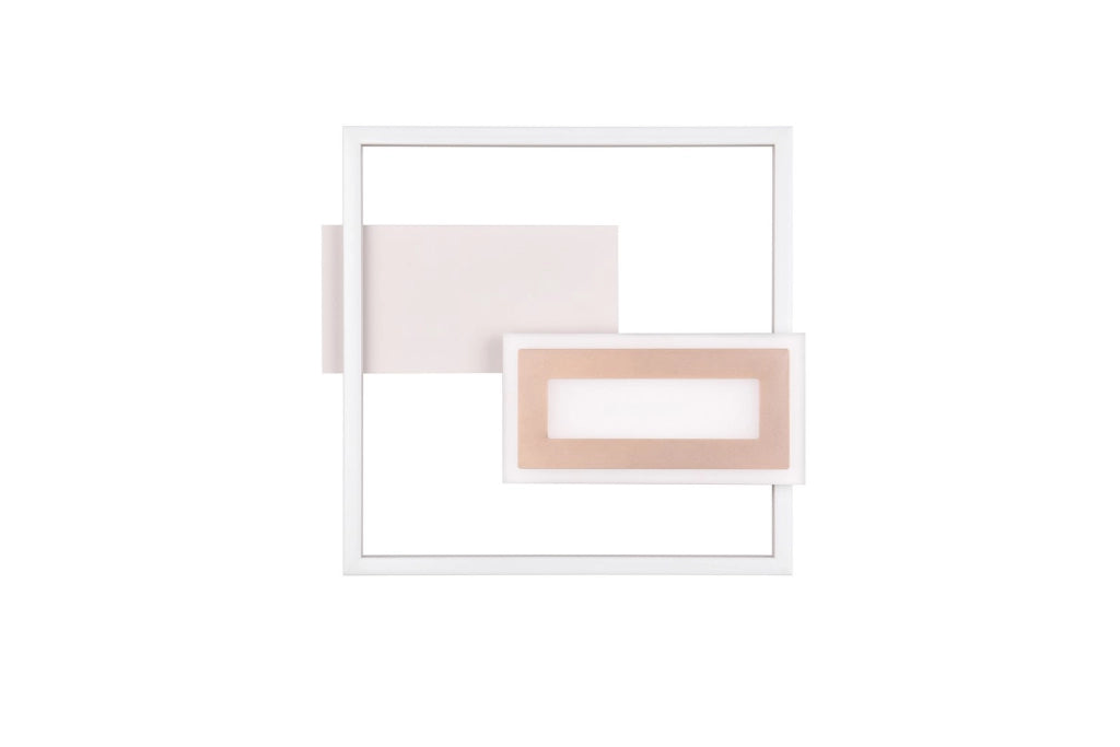 Lampada da soffitto LED 22W geometrica grigia SPIRO RL